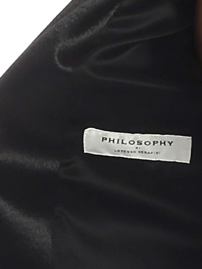 Shop Philosophy Di Lorenzo Serafini Philosophy - Polish Effect Jacket In Black