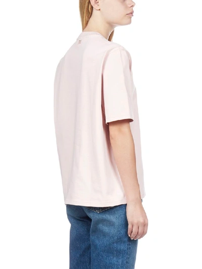 Shop Ami Alexandre Mattiussi Short Sleeve T-shirt In Rose Pale