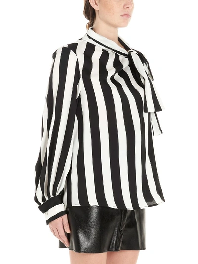 Shop Msgm Shirt In Black & White