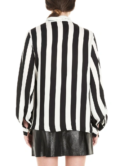 Shop Msgm Shirt In Black & White