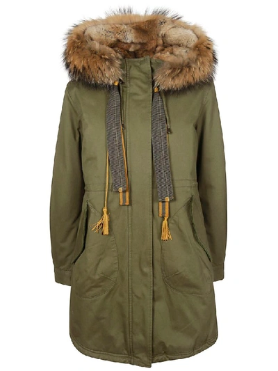 Shop Alessandra Chamonix Faux Fur Parka In Military