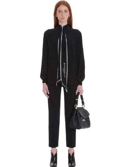 Shop Givenchy Blouse In Black Silk