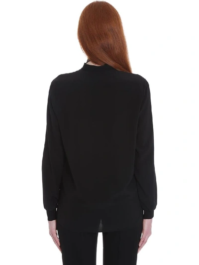 Shop Givenchy Blouse In Black Silk