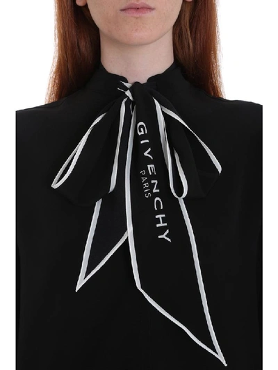 Shop Givenchy Blouse In Black Silk