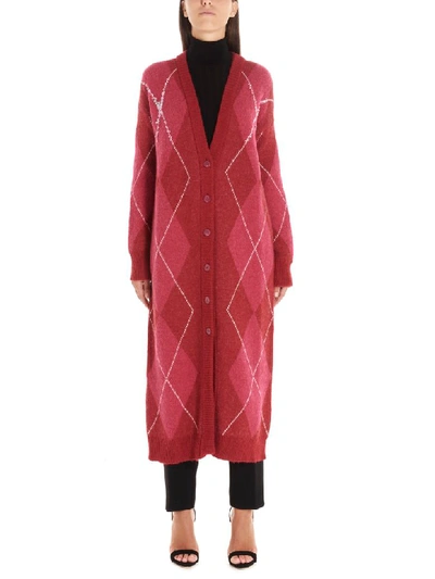 Shop Pinko Miserere Cardigan In Fuchsia