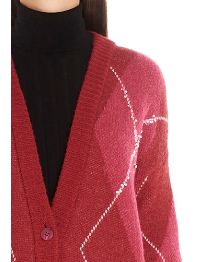 Shop Pinko Miserere Cardigan In Fuchsia