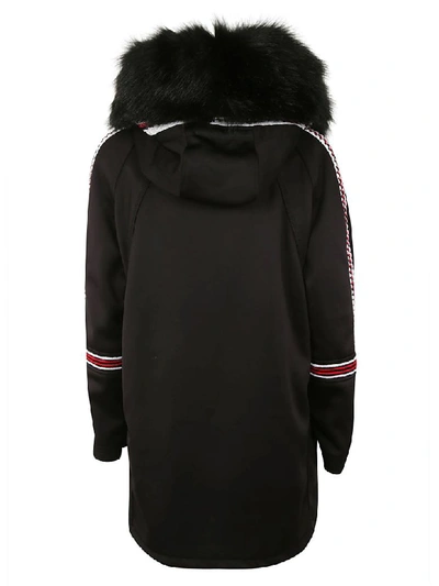 Shop Ermanno Scervino Zipped Parka In Black