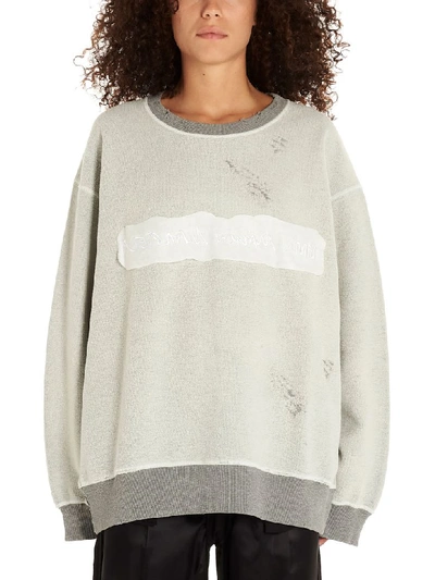 Shop Mm6 Maison Margiela Sweatshirt In Grey