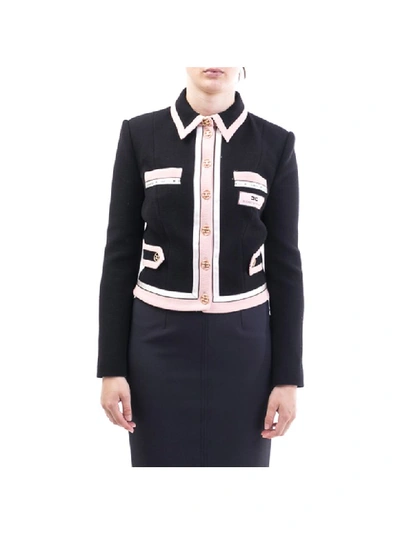 Shop Elisabetta Franchi Celyn B. Elisabetta Franchi Wool Jacket In Black-rose