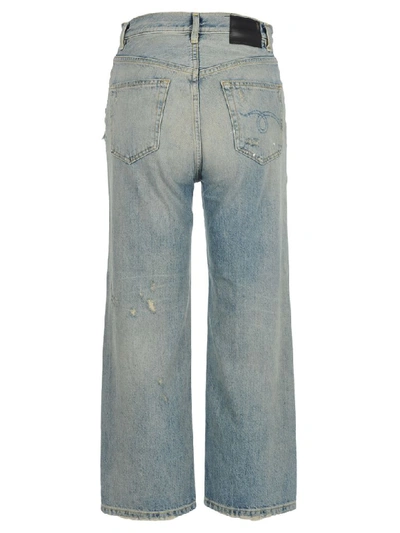 Shop R13 Camille High Rise Jeans In Blue Washed