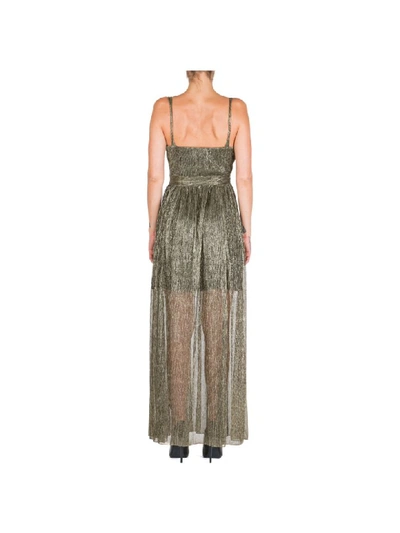 Shop Be Blumarine Carlie Maxi Dresses In Oro