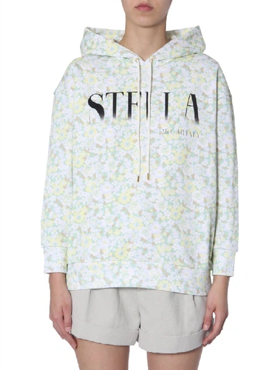 Shop Stella Mccartney Floral-print Sweatshirt In Verde