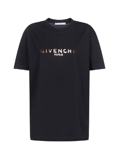 Shop Givenchy Short Sleeve T-shirt In Black