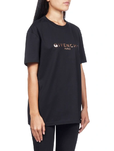 Shop Givenchy Short Sleeve T-shirt In Black