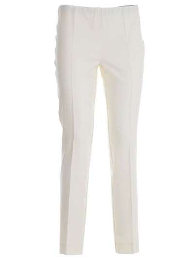 Shop P.a.r.o.s.h Slim-fit Tailored Trousers In Panna