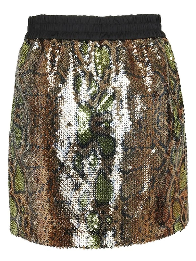 Shop N°21 Skirt In Verde/oro