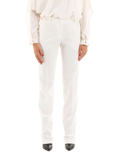 Shop N°21 Classic Trousers In Panna (white)