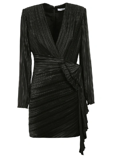 Shop Givenchy Pleated Dress In Black