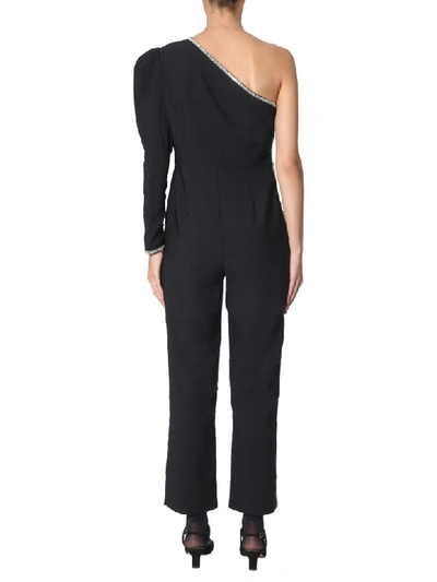 Shop Self-portrait Crêpe Suit In Nero