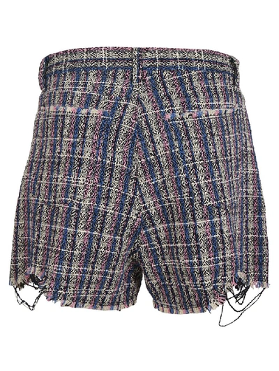 Shop Iro Embroidered Shorts In Blue