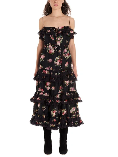 Shop Zimmermann Dress In Black