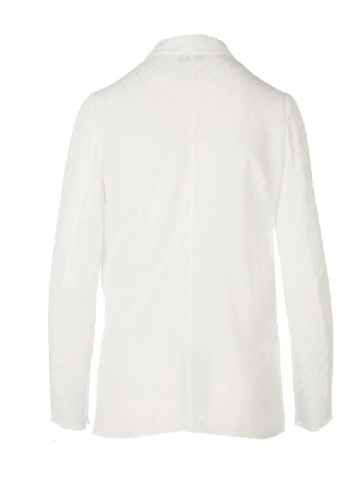 Shop Givenchy Foulard Logo Long Sleeves In Off White