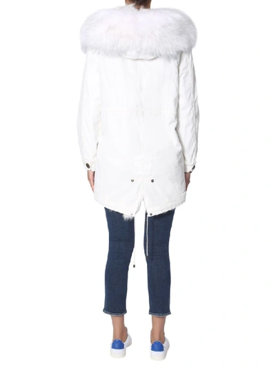 Shop Mr & Mrs Italy Jazzy Midi Parka In Bianco