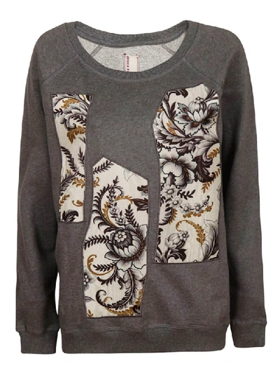 Shop Antonio Marras Patch Detail Sweatshirt In Grey/multicolor