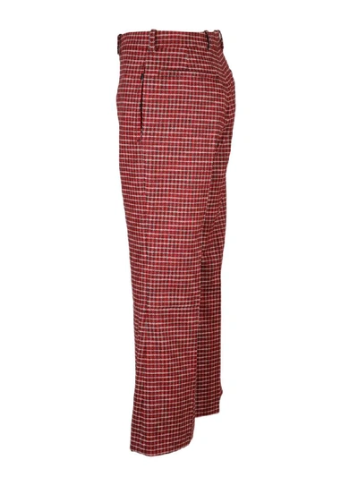 Shop Chloé Checked Cropped Trousers