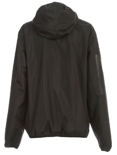 Shop N°21 Waterproof Jacket Nylon W/maxi Logo In Nero