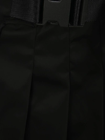 Shop Prada Pleated Wrap Skirt In Black