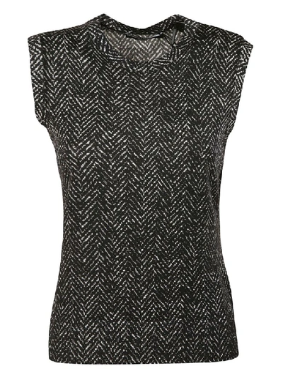 Shop Dolce & Gabbana Tweed Top In Multicolor