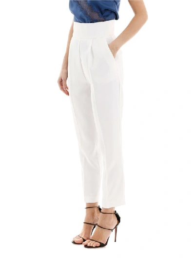 Shop Pinko Natalia Trousers In White (white)