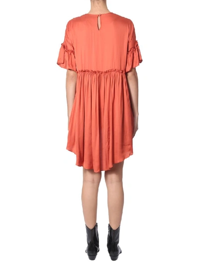 Shop Jovonna Rendaze Dress In Arancione