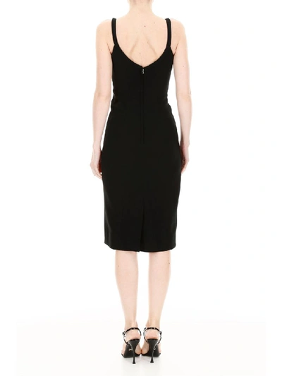 Shop Dolce & Gabbana Bustier Dress In Nero (black)