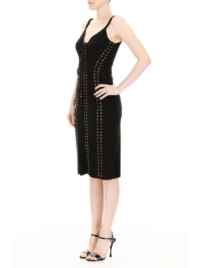 Shop Dolce & Gabbana Bustier Dress In Nero (black)