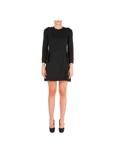 Shop Alberta Ferretti Love Me Wild Mini Dress In Nero