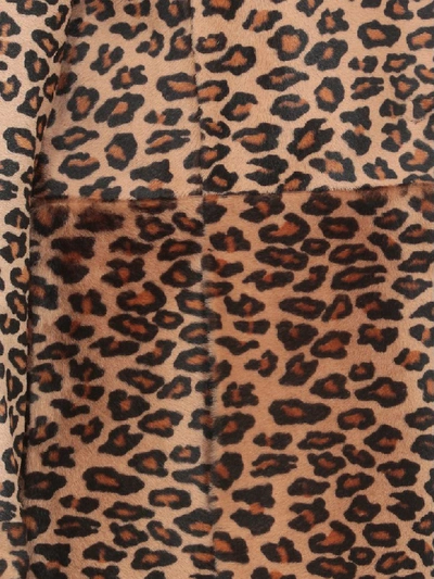 Shop Drome Animalier Cowhide Coat In Leopard