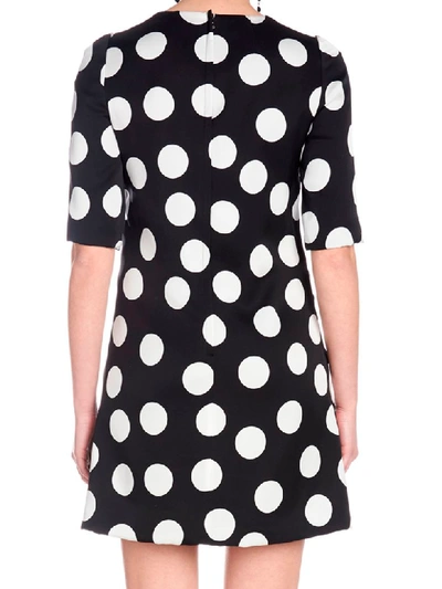 Shop Dolce & Gabbana Dress In Black & White