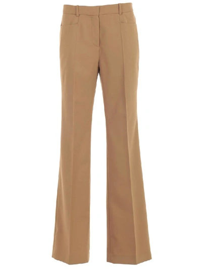 Shop Joseph Pants Skinny Wool Polyester In Camel