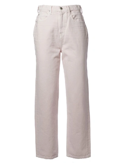 Shop Alexander Wang High-rise Straight-leg Jeans In Pink
