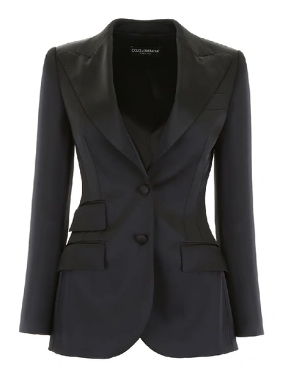 Shop Dolce & Gabbana Single-breasted Jacket In Nero (black)