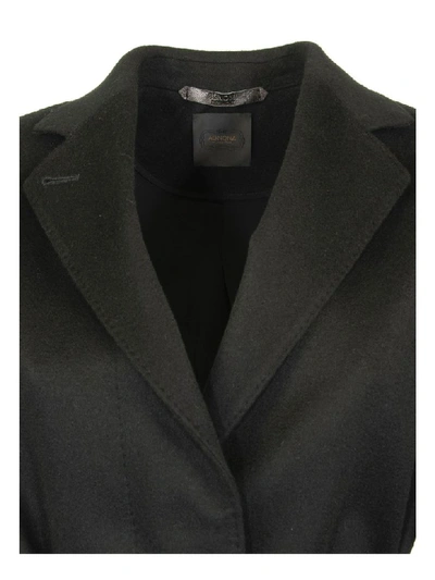 Shop Agnona Cashmere Wrap Coat, Black