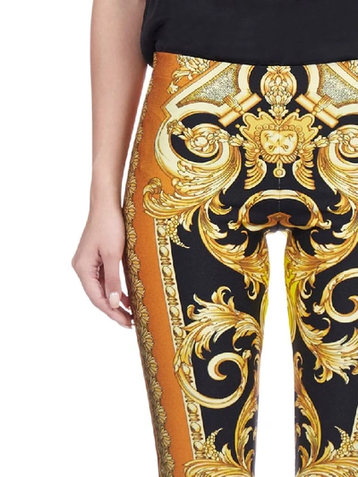 Shop Versace Trousers In Caramello Giallo
