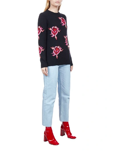 Shop Prada Sweater In Nero Lacca