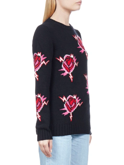 Shop Prada Sweater In Nero Lacca