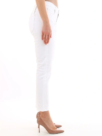 Shop Current Elliott The Fling Bootcut Denim White