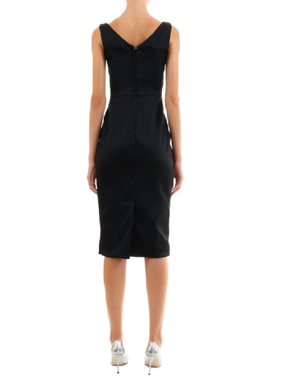 Shop Dolce & Gabbana Longuette Dress In Black