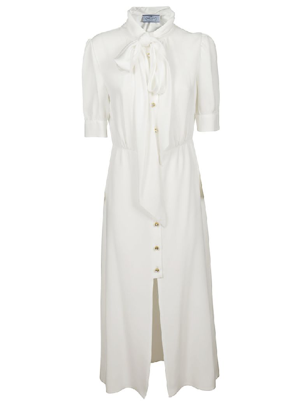 white prada dress