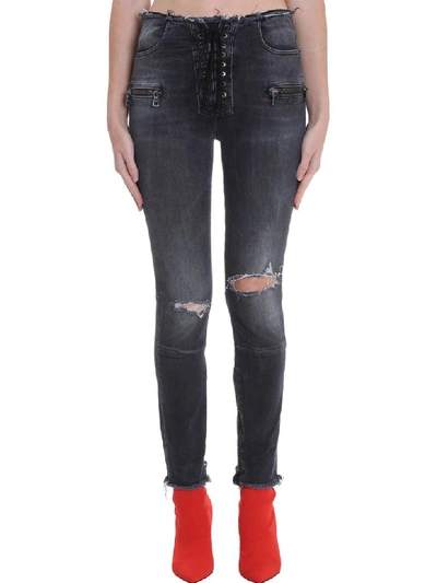 Shop Ben Taverniti Unravel Project Jeans In Black Denim